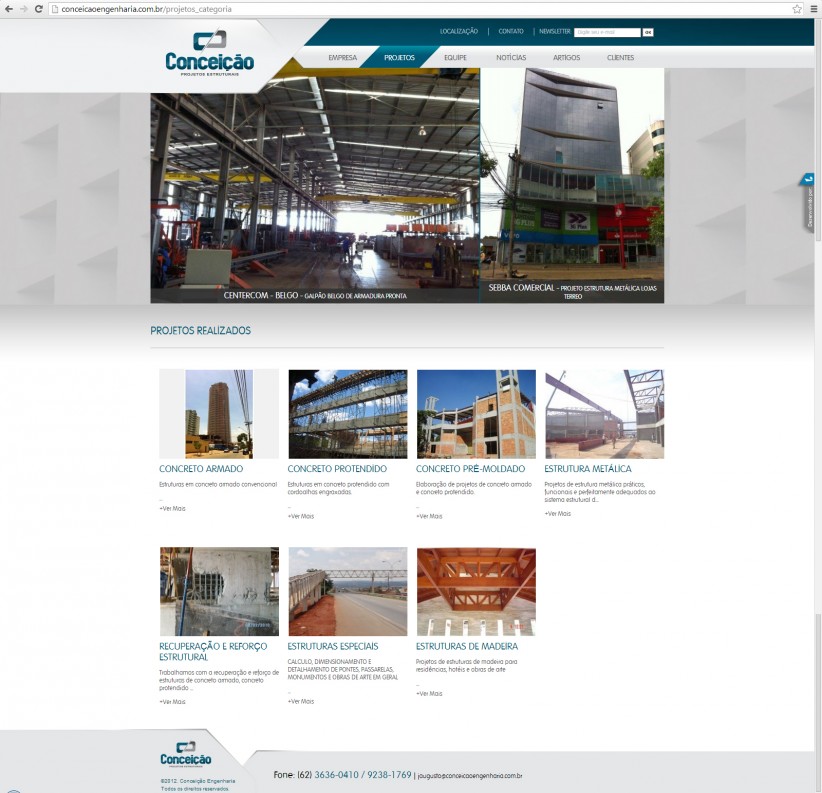 websites - Site da Conceição Engenharia