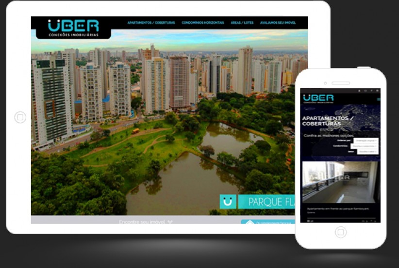 websites - Criação do site Über Imobiliária