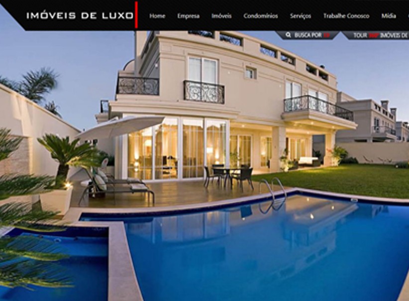 websites - Criação do site da Imobiliária Imóveis de Luxo
