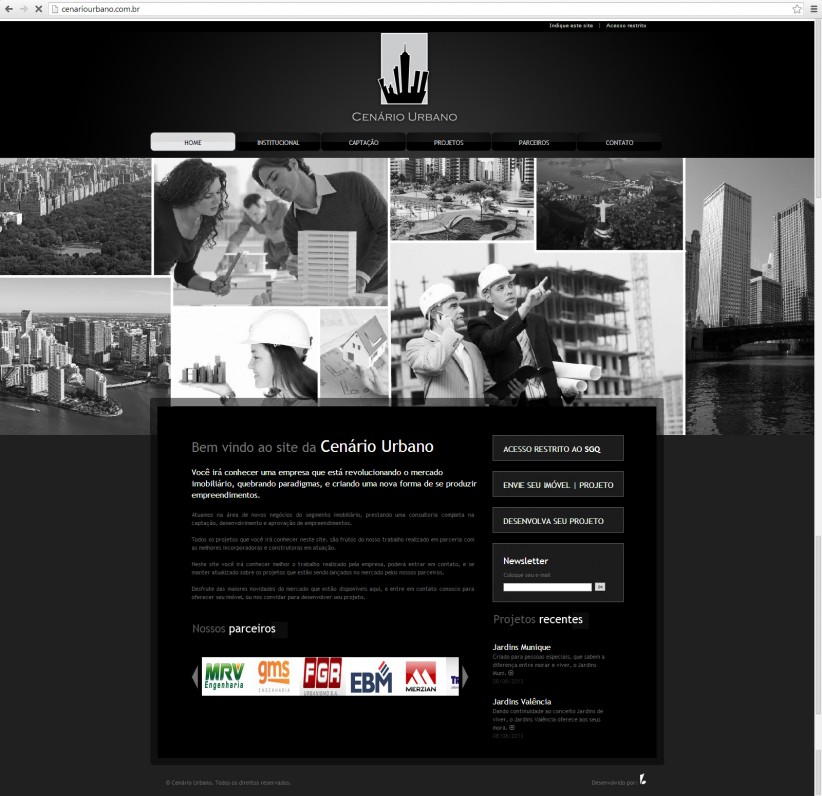 websites - Site Cenário Urbano