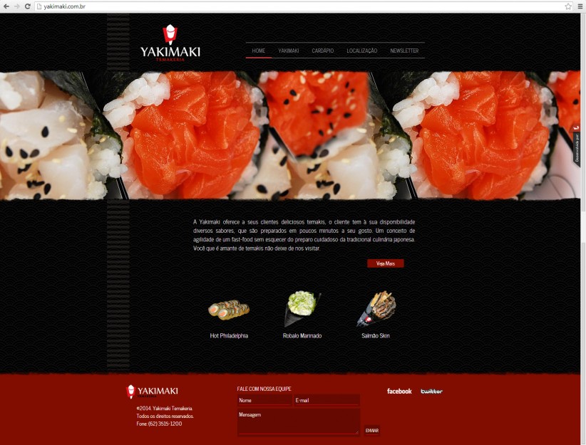 websites - Site Yakimaki Temakeria