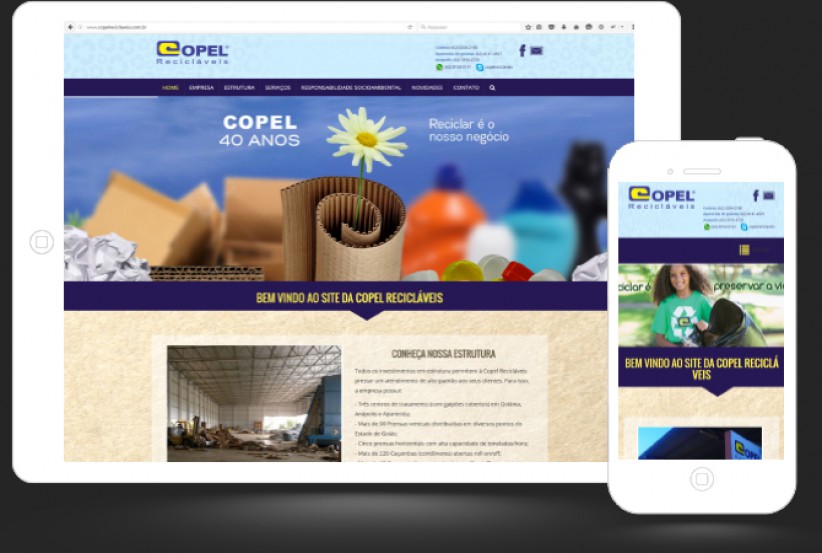 websites - Criação do site Copel Recicáveis