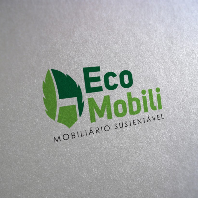 logotipos - Logotipo Eco Mobili Mobiliário Reciclado