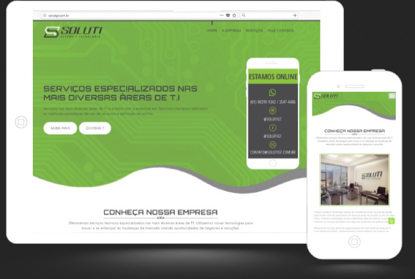 websites - Criação site Soluti Gestão e Tecnologia