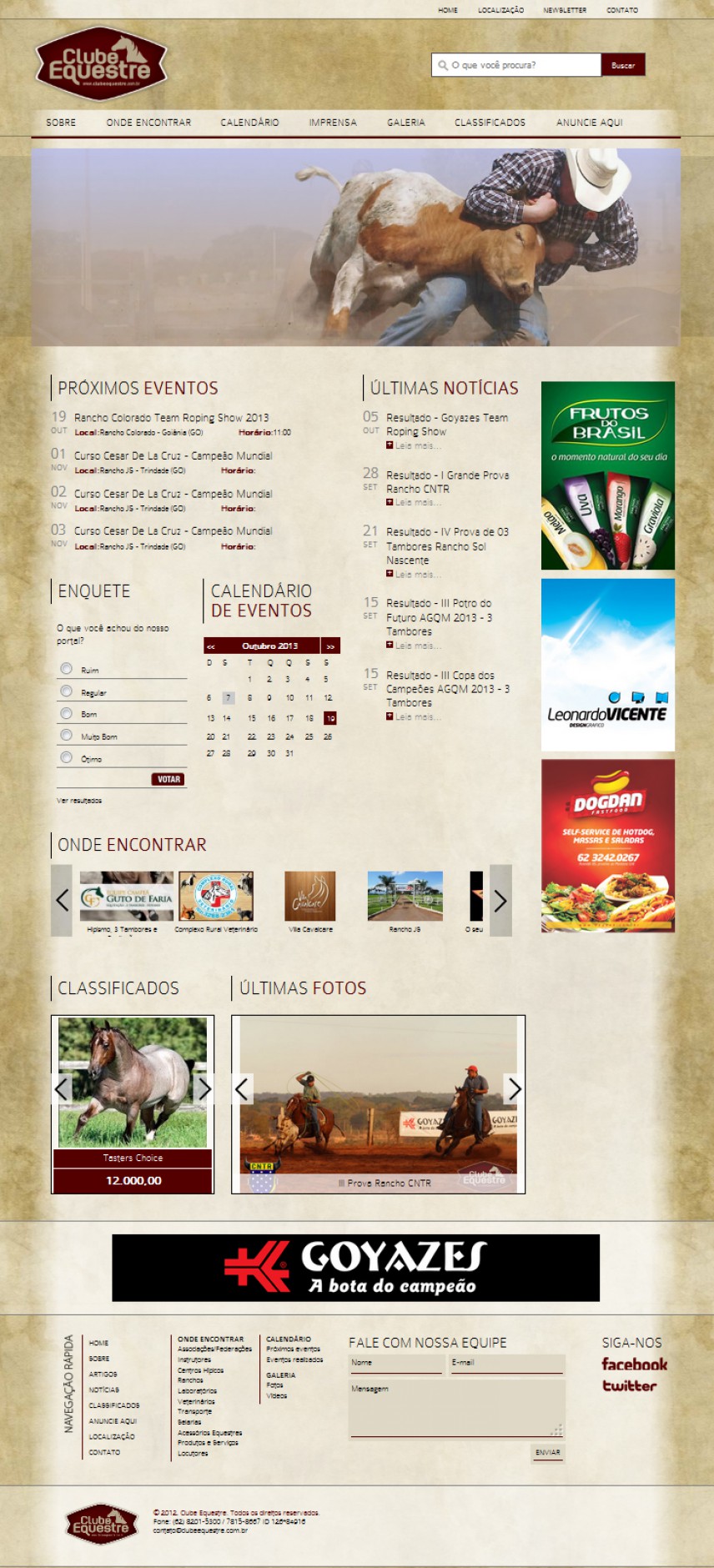 websites - Portal Clube Equestre