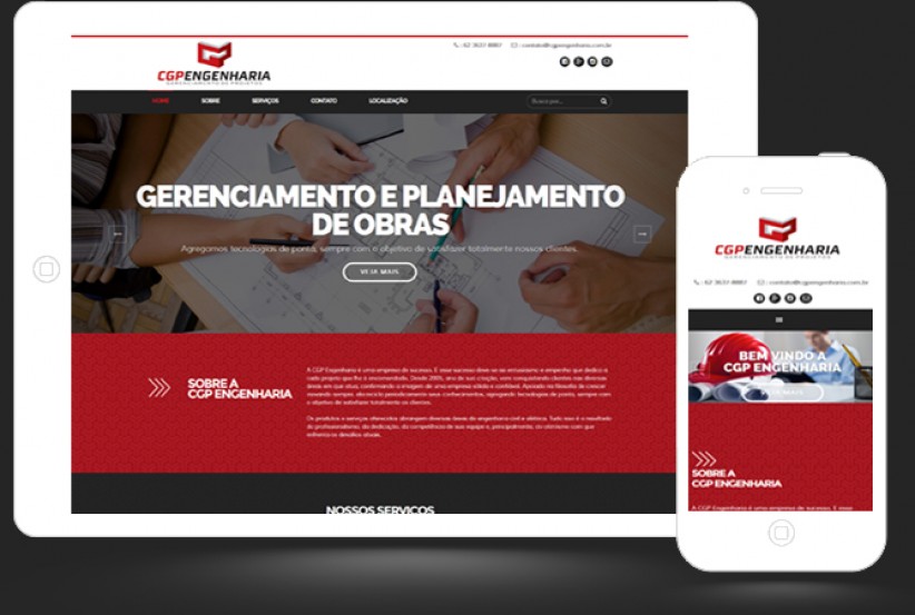 websites - Criação site CGP Engenharia