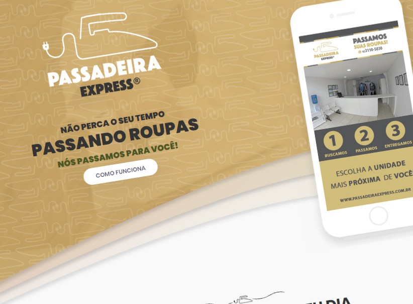 websites - Criação site Passadeira Express Franchising